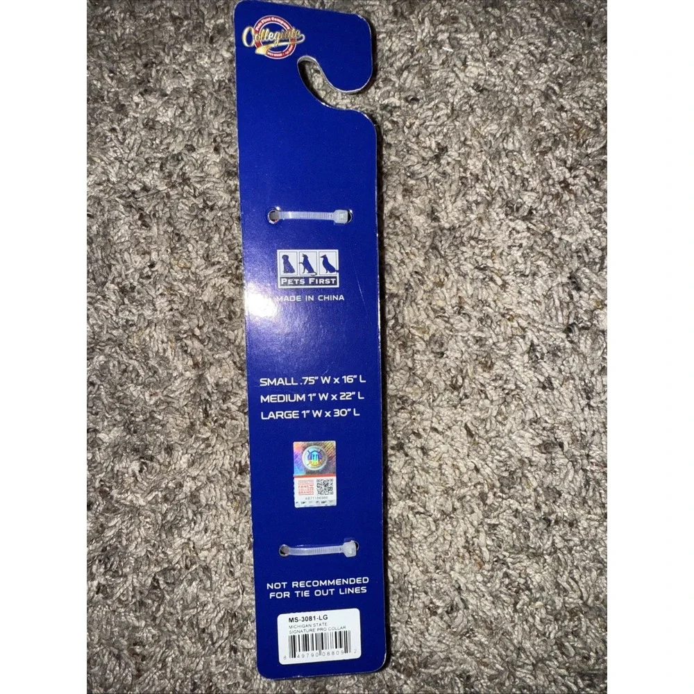 NWT Signature Pro Michigan State Spartans Pet Collar Dog‎ LARGE